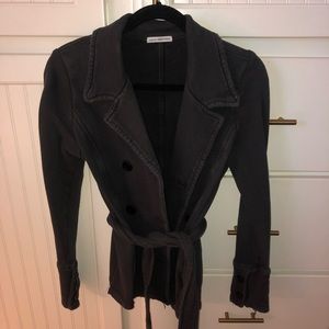 James Perse 100% cotton dark gray coat